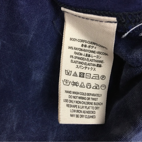 Free People Blue Cosmo Tie Dye Cowl Neck Off Shoulder Top Shirt OB546687. Sz XS - Picture 10 of 12